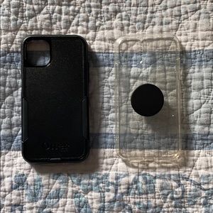 iPhone 11 Otterbox and Sparkle Clear Case